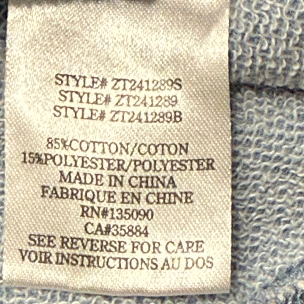 ZSupply light blue denim wash crewneck sweatshirt- XS - Picture 3 of 4